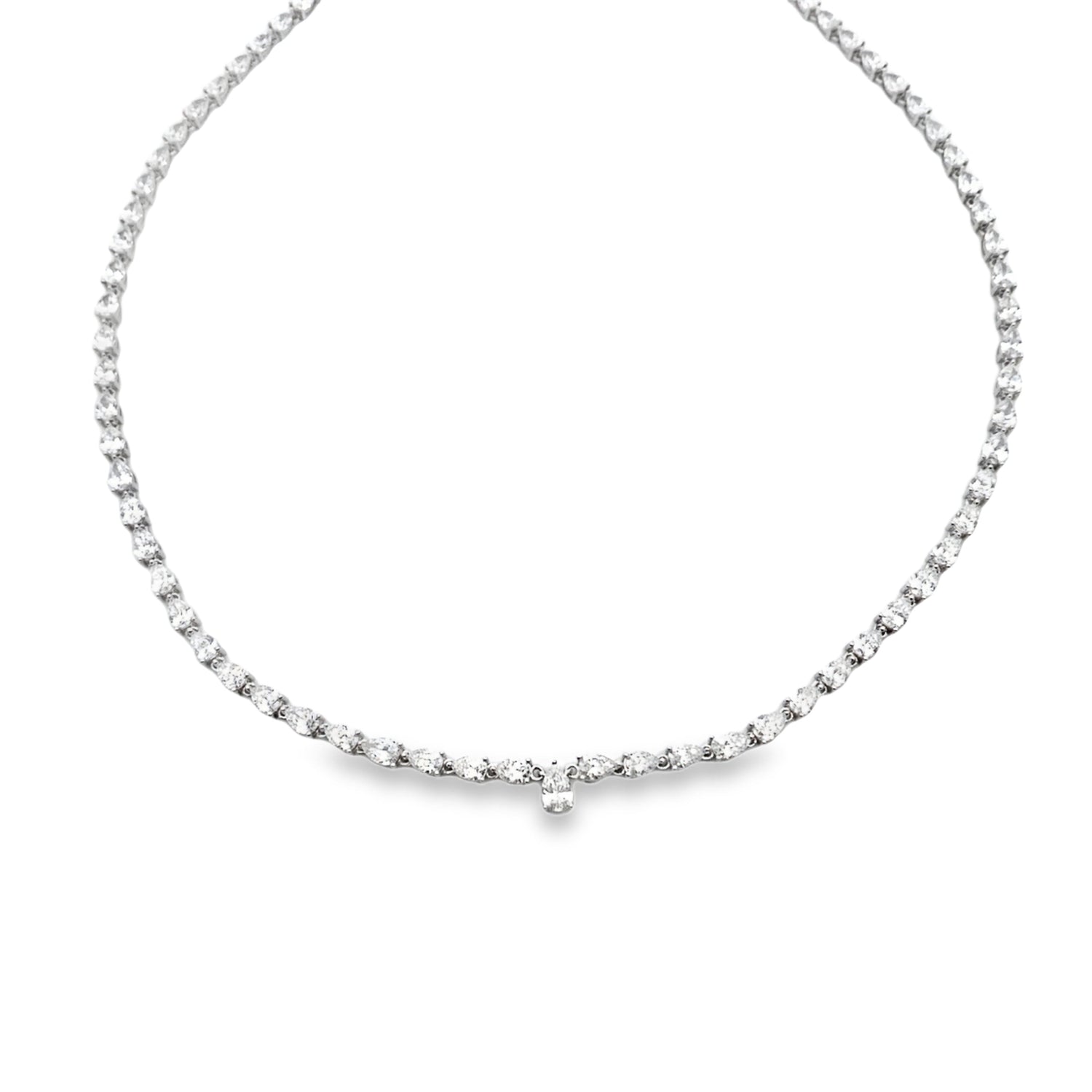 15.00ct Lab Grown Diamond Tennis 14KT White Gold by Bids.com