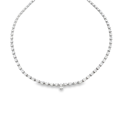 15.00ct Lab Grown Diamond Tennis 14KT White Gold by Bids.com