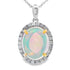 2.39ct Opal Diamond Fashion Pendants 10KT White Gold by Bids.com