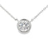 1.00ct Lab Grown Diamond Pendant Sterling Silver by Bids.com