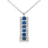 .30ct Sapphire Diamond Fashion Pendants 14KT White Gold by Bids.com