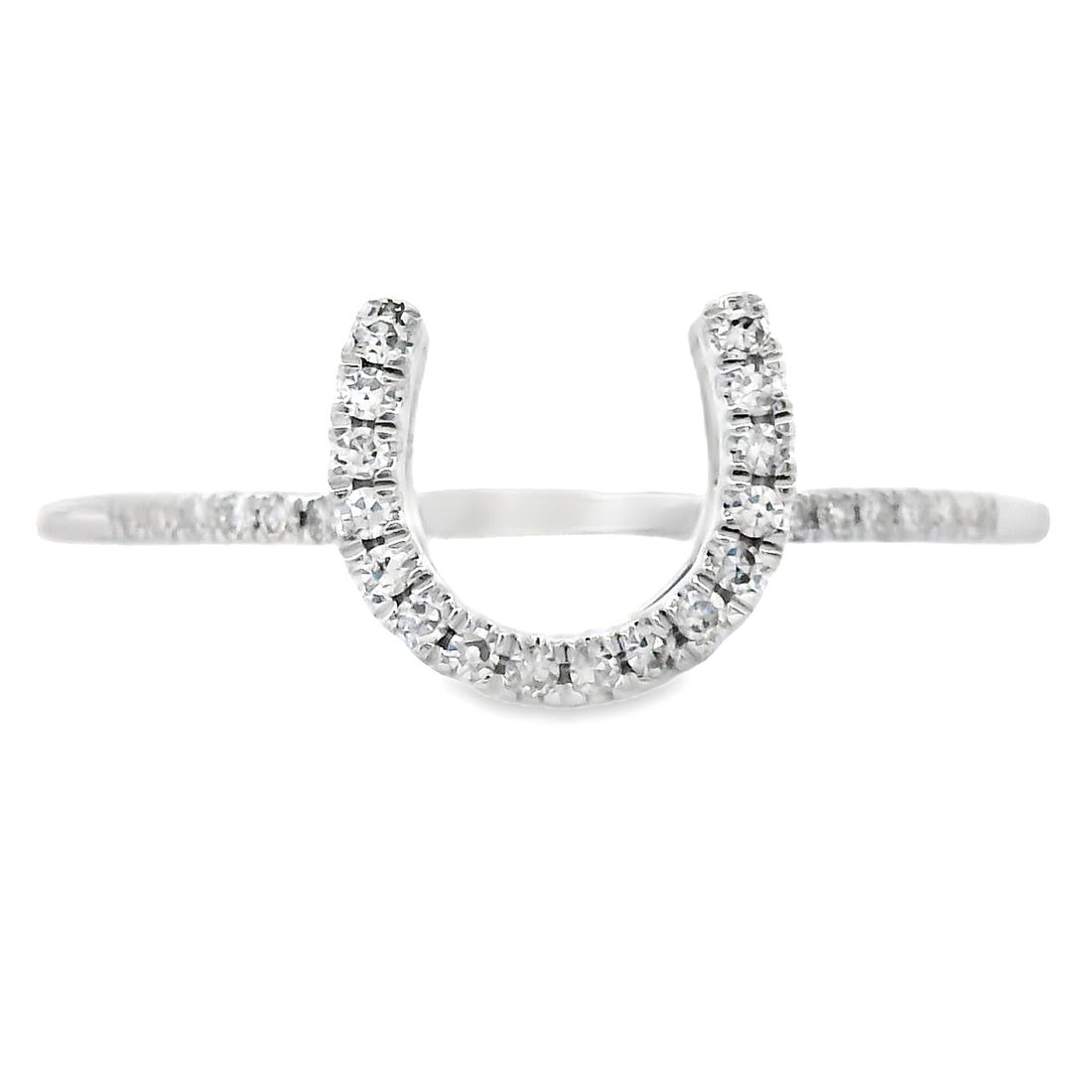 Natural .10ct Diamond Ring 14KT White Gold by Bids.com