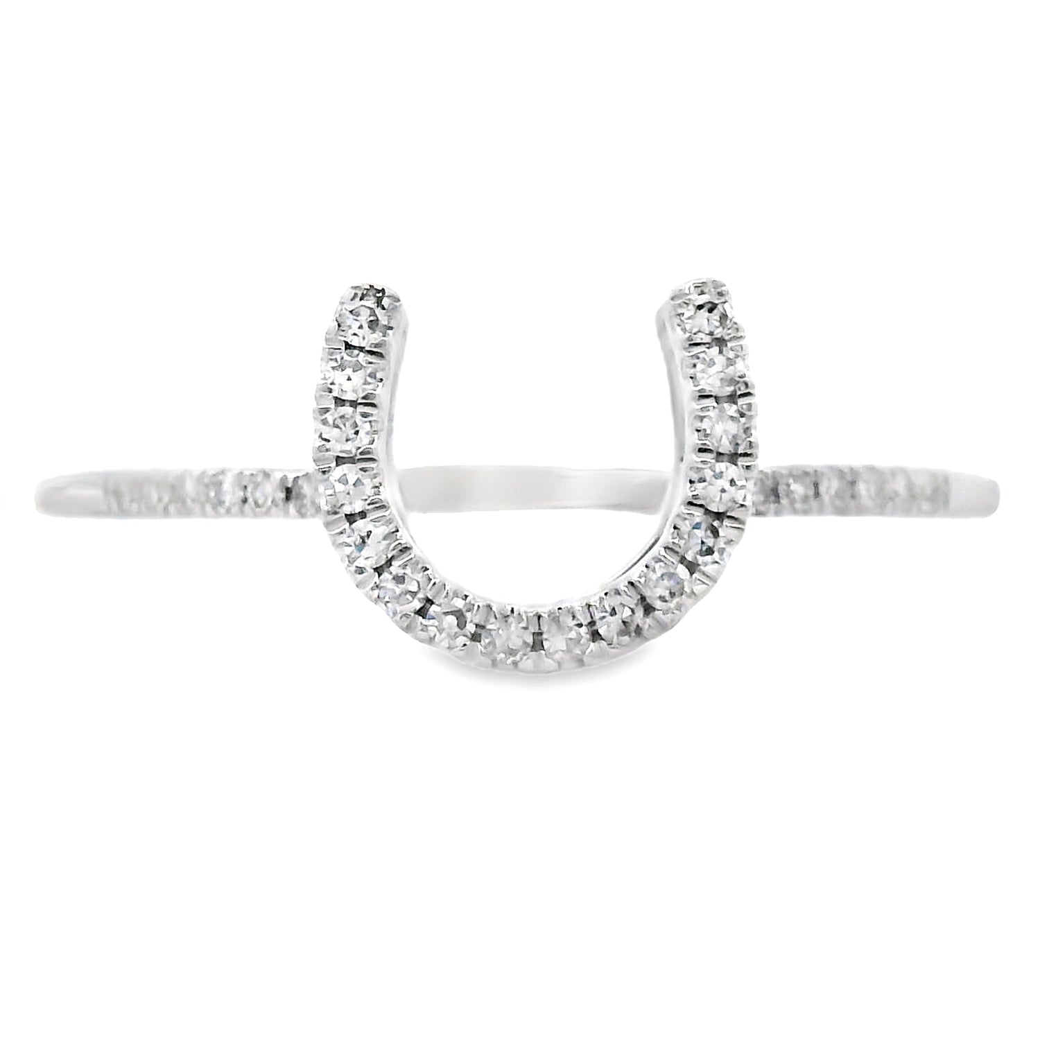 Natural .10ct Diamond Ring 14KT White Gold by Bids.com