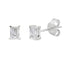.50ct Lab Grown Diamond Stud Earrings Sterling Silver by Bids.com