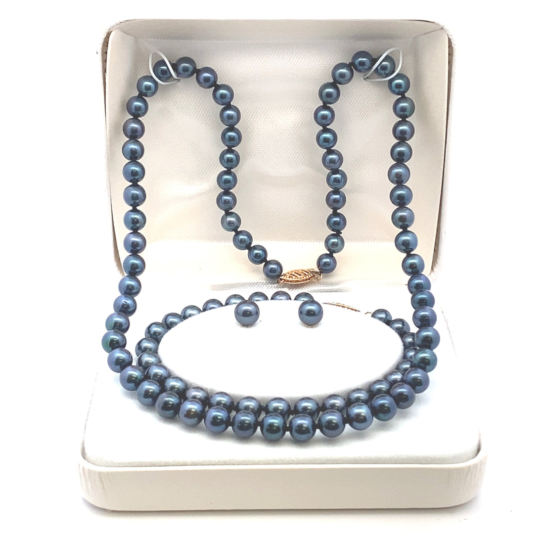 Genuine Akoya Pearl Jewelry sets 14KT Yellow Gold by Bids.com