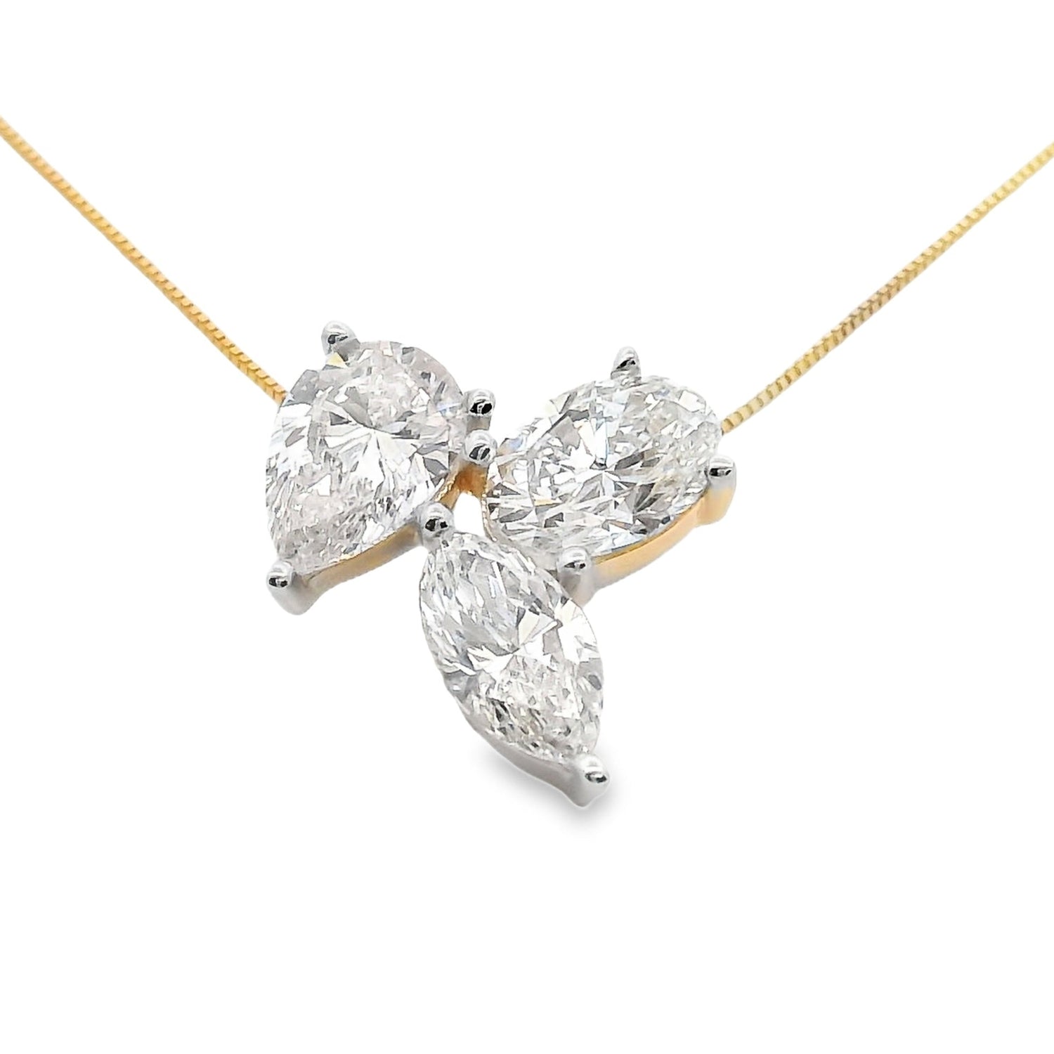 Lab Grown Diamond Fashion Pendants 14KT Yellow Gold by Bids.com