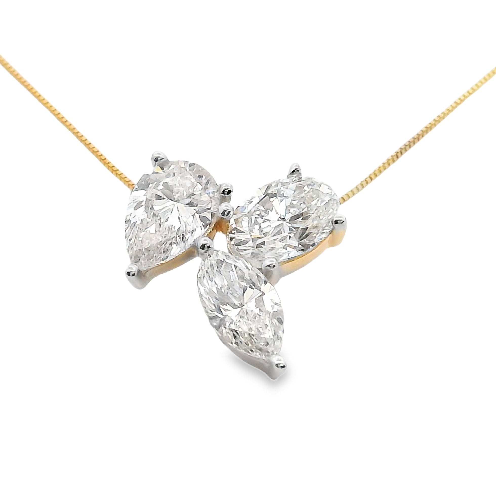 Lab Grown Diamond Fashion Pendants 14KT Yellow Gold by Bids.com