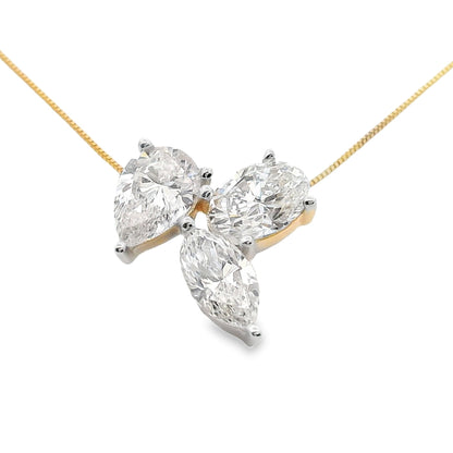 Lab Grown Diamond Fashion Pendants 14KT Yellow Gold by Bids.com