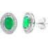 1.12ct Chalcedony Diamond Earrings 10KT White Gold by Bids.com