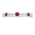 .46ct Ruby Diamond stackable band set 14KT White Gold by Bids.com