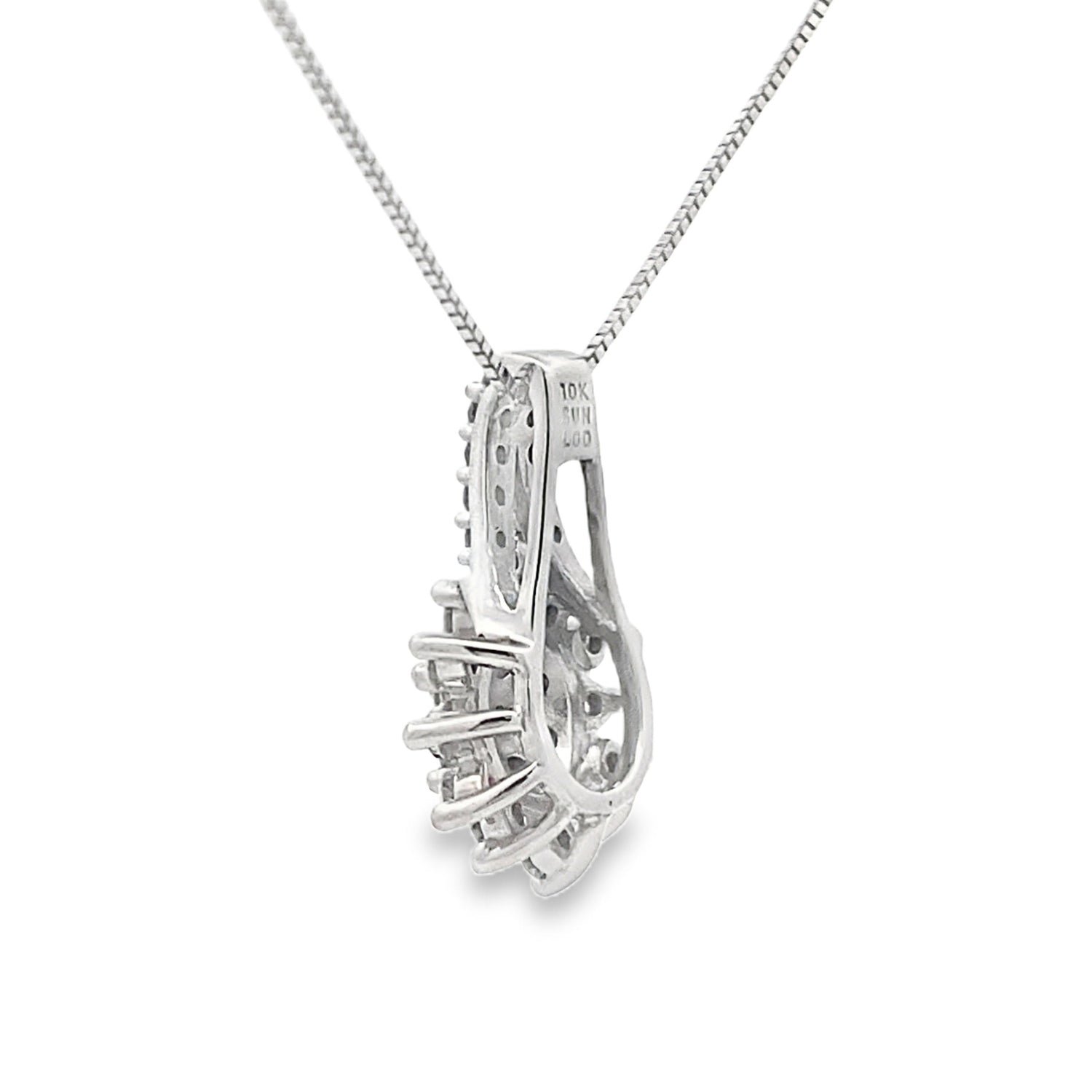 Lab Grown Diamond Fashion Pendants 10KT White Gold by Bids.com