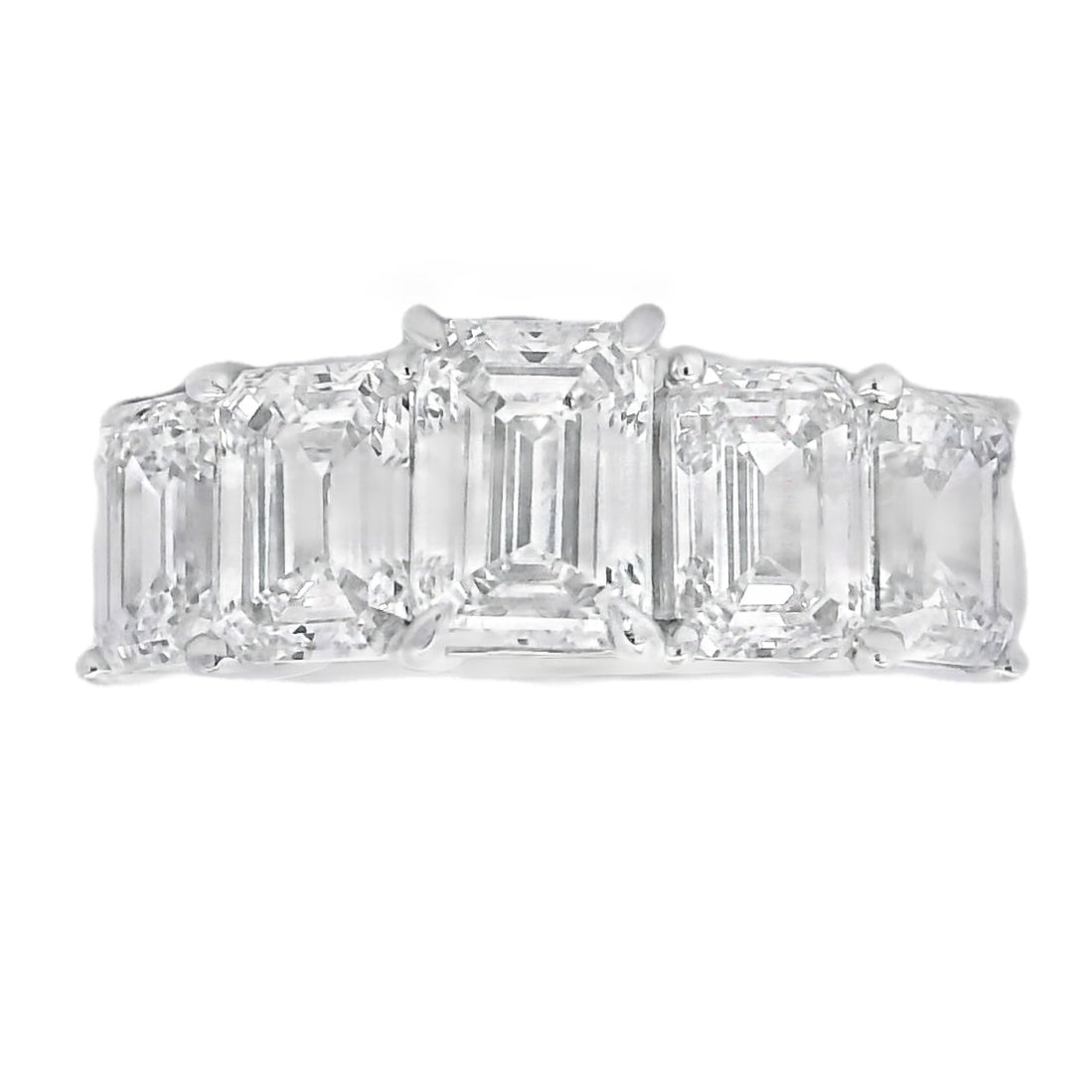 4.00ct Lab Grown Diamond Eng Only 14KT White Gold by Bids.com