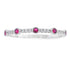 .16ct Ruby Diamond stackable band set 14KT White Gold by Bids.com