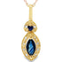Sapphire Diamond Fashion Pendants 10KT Yellow Gold by Bids.com