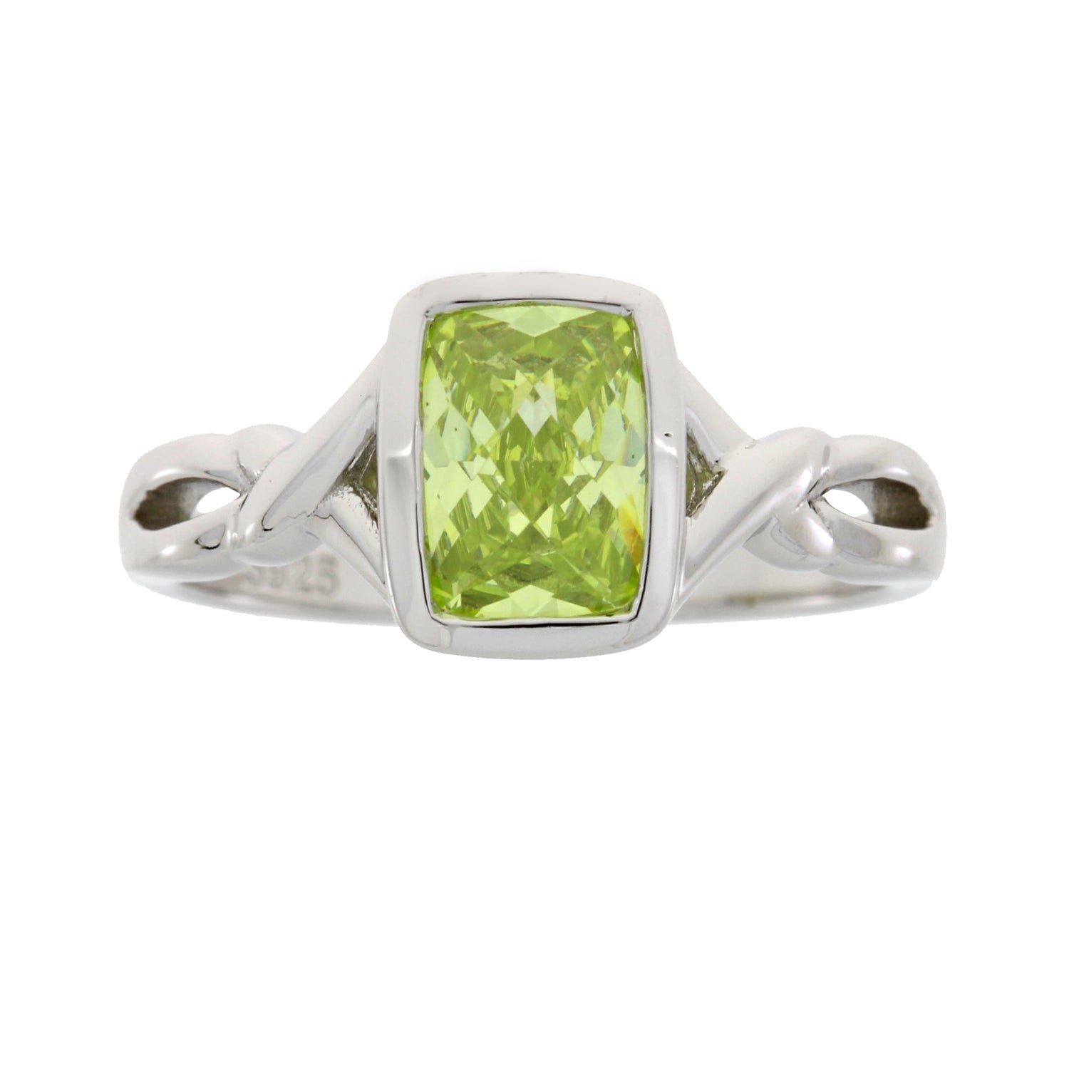Genuine Cubic Zirconium Ring Sterling Silver by Bids.com