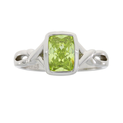 Genuine Cubic Zirconium Ring Sterling Silver by Bids.com