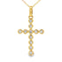 .20ct Diamond Cross Religious Pendant 14KT Yellow Gold by Bids.com