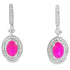 1.40ct Ruby Diamond Dangle Earrings 10KT White Gold by Bids.com