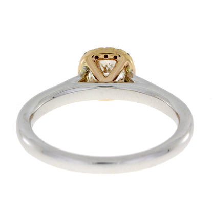 Genuine .62ct Diamond Diamond Eng Only 14KT 2 Tone Gold by Bids.com