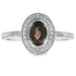 Genuine .42ct Quartz Diamond Ring 10KT White Gold by Bids.com
