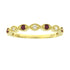 .15ct Ruby Diamond Wedding Band Ring 14KT Yellow Gold by Bids.com
