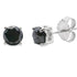 2.00ct Black Diamond Stud Earrings Sterling Silver by Bids.com