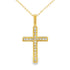 .08ct Diamond Cross Religious Pendant 14KT Yellow Gold by Bids.com