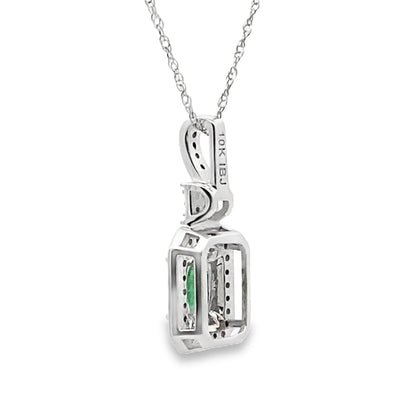 .57ct Emerald Diamond Fashion Pendants 10KT White Gold by Bids.com