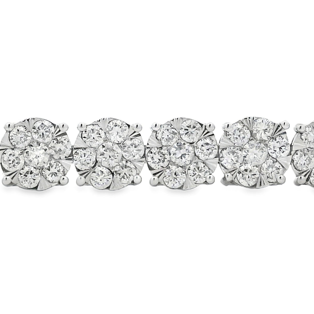 Lab Grown Diamond Tennis Bracelet 10KT White Gold by Bids.com