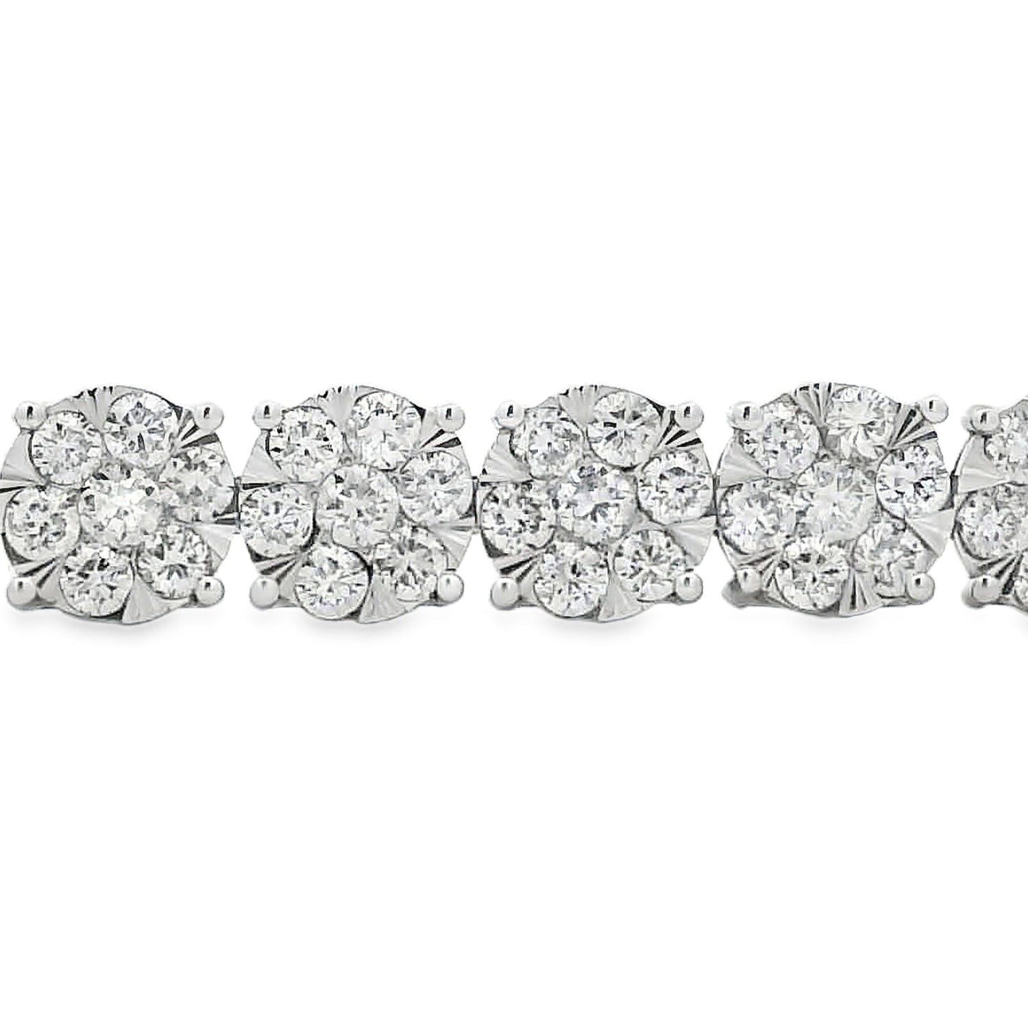 Lab Grown Diamond Tennis Bracelet 10KT White Gold by Bids.com