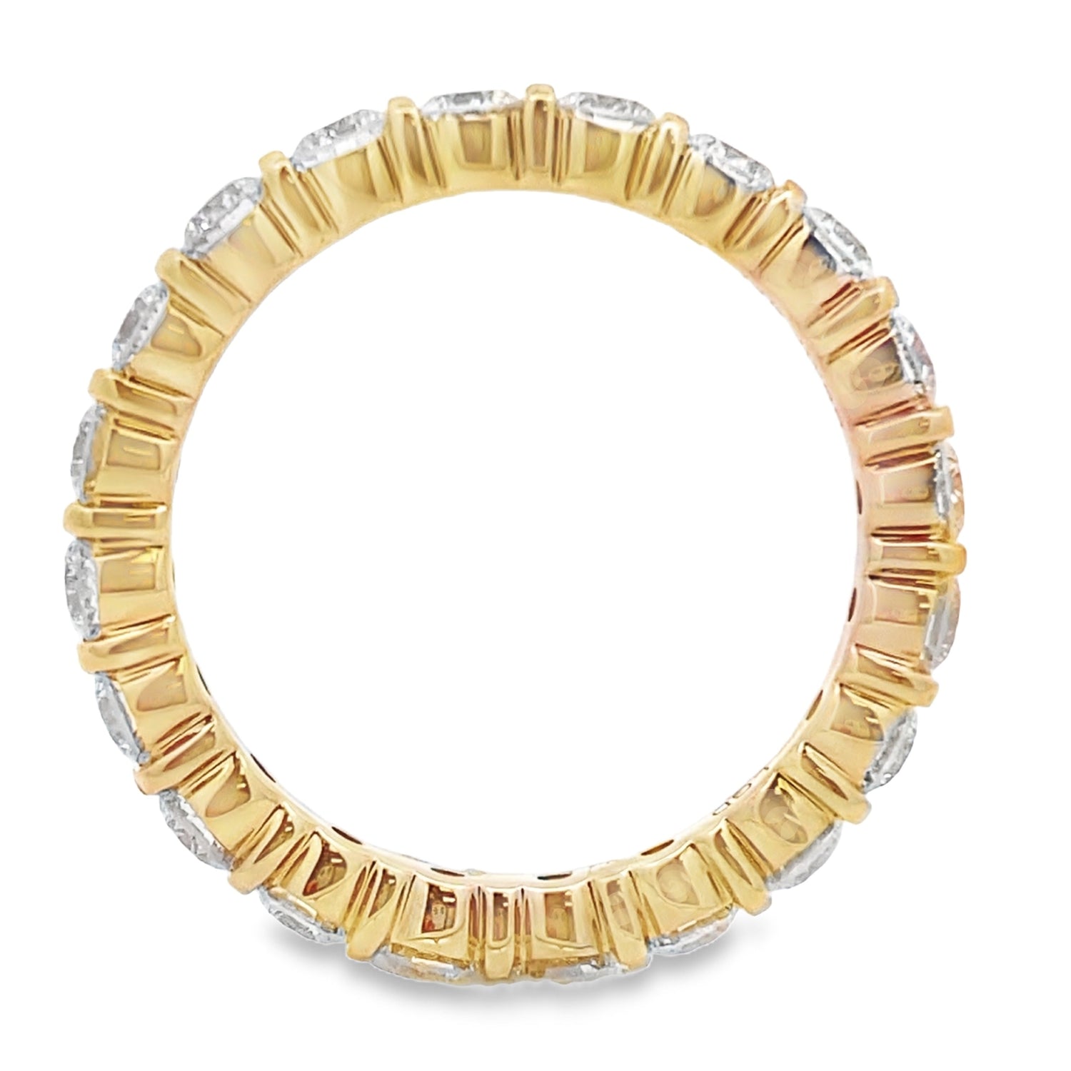 Lab Grown Diamond Wedding Band Ring 14KT Yellow Gold by Bids.com