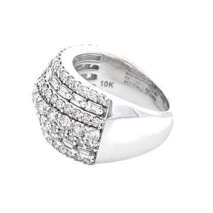 3.00ct Diamond Wedding Band Ring 10KT White Gold by Bids.com