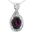 1.61ct Garnet Diamond Fashion Pendants 14KT White Gold by Bids.com