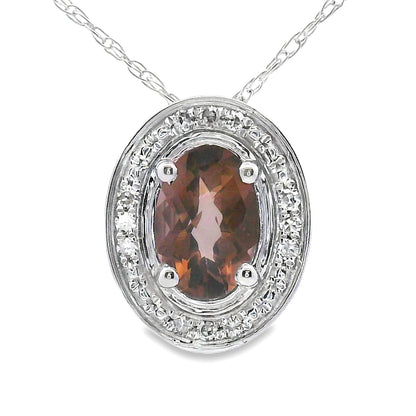 .40ct Quartz Diamond Fashion Pendants 10KT White Gold by Bids.com