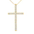 .38ct Diamond Cross Religious Pendant 14KT Yellow Gold by Bids.com