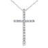 .13ct Diamond Cross Religious Pendant 14KT White Gold by Bids.com