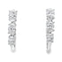 1.50ct Lab Grown Diamond Hoop Earrings 14KT White Gold by Bids.com