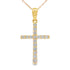 .30ct Diamond Cross Religious Pendant 14KT Yellow Gold by Bids.com