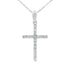 .13ct Diamond Cross Religious Pendant 14KT White Gold by Bids.com