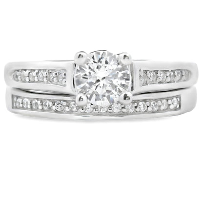Genuine Cubic Zirconia CZ SS Bridal Sterling Silver by Bids.com