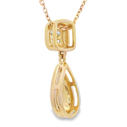 Natural .04ct Diamond Fashion Pendants 10KT Yellow Gold by Bids.com