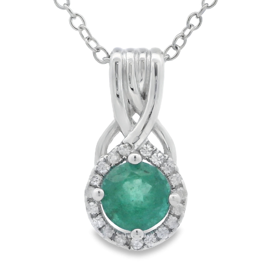 .58ct Emerald Zircon Fashion Pendants Sterling Silver by Bids.com