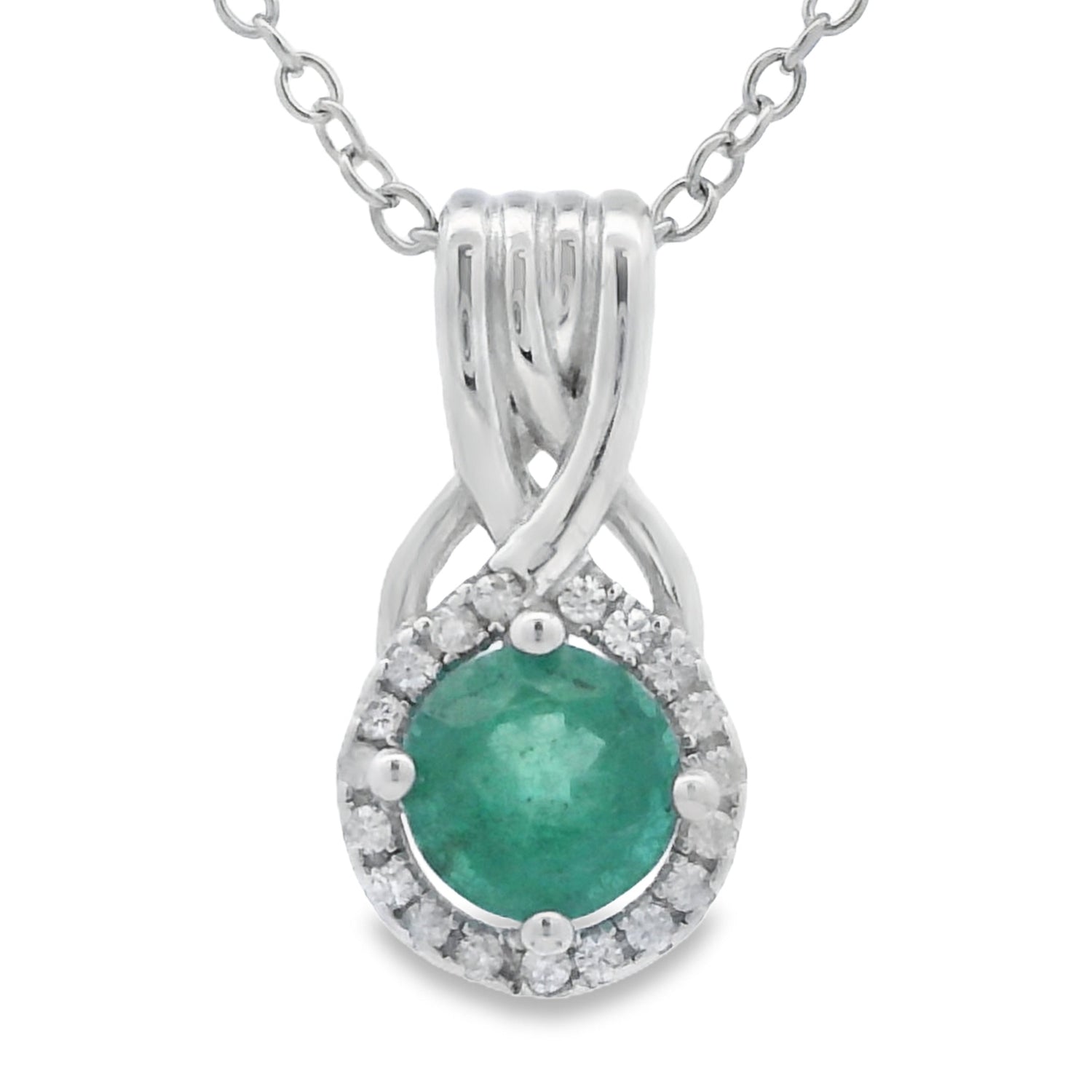 .58ct Emerald Zircon Fashion Pendants Sterling Silver by Bids.com
