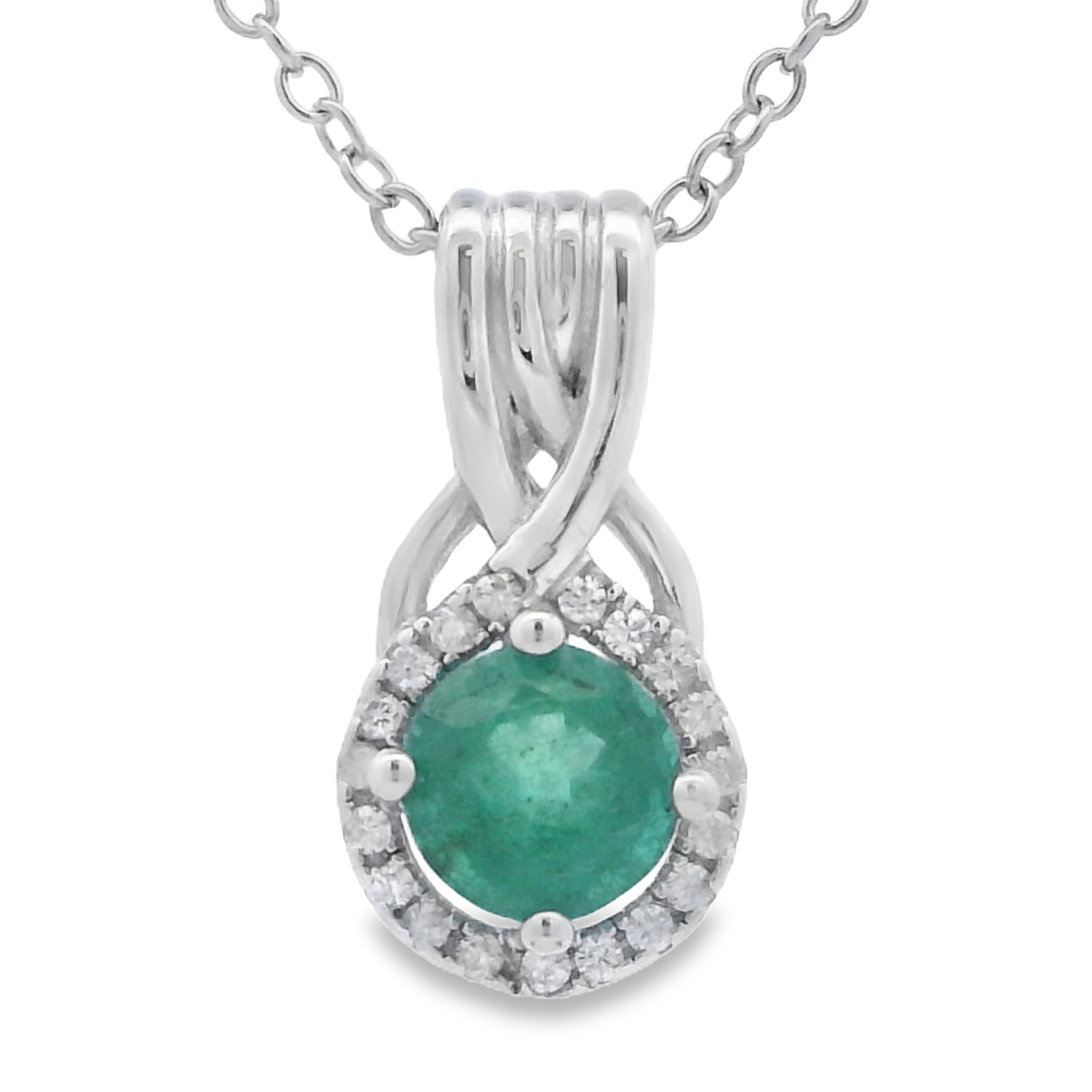 .58ct Emerald Zircon Fashion Pendants Sterling Silver by Bids.com