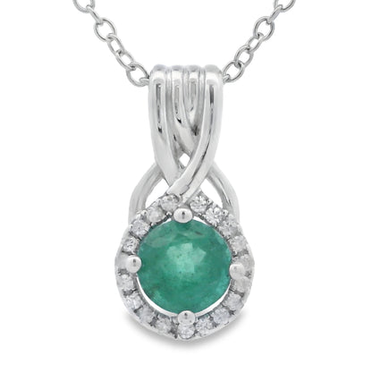 .58ct Emerald Zircon Fashion Pendants Sterling Silver by Bids.com