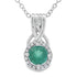 .58ct Emerald Zircon Fashion Pendants Sterling Silver by Bids.com