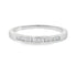 Genuine .11ct Diamond Wedding Band Ring 14KT White Gold by Bids.com