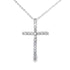 .10ct Diamond Cross Religious Pendant 14KT White Gold by Bids.com
