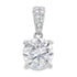 Genuine 2.00ct Moissanite Pendant Sterling Silver by Bids.com