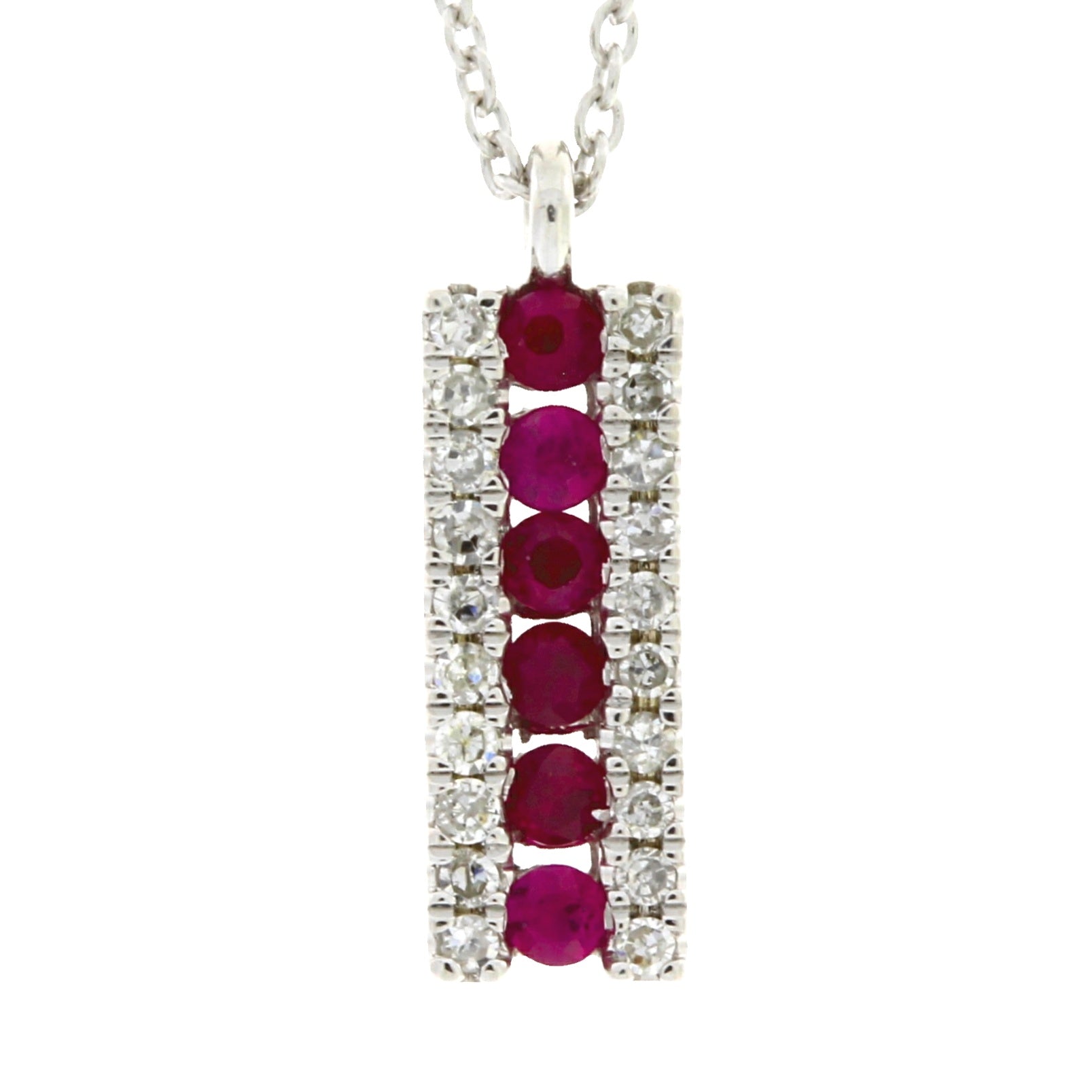 .30ct Ruby Diamond Fashion Pendants 14KT White Gold by Bids.com